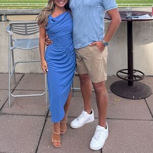 Abercrombie & Fitch Asymmetrical Blue Dress